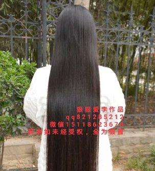 剪去美女1米清汤挂面般长发-狠狠爱李3335#