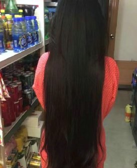 剪去小美女70公分细丝头发-狠狠爱李962#