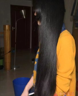 剪IT妹子乌黑头发-ZY187#