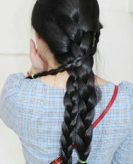 剪去上海女孩漂亮头发-上帝之手270#