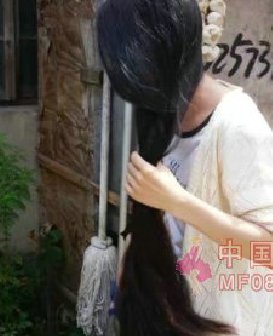 上门剪农家妇女84公分丰厚长发-狠狠爱李1014#