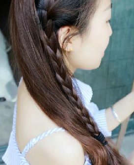 剪去清秀妹子栗色卷发-上帝之手300#