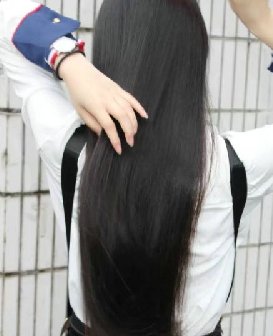 剪去吊带少女及臀头发-上帝之手304#