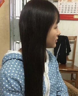剪去惠州乖巧女孩40公分秀发-发之美364#