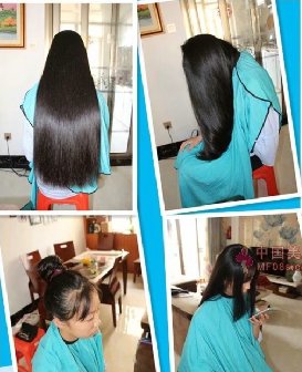 剪清纯女孩叮当的一头秀发-发之美412#