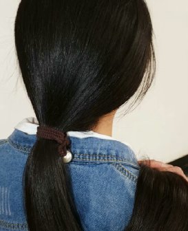 剪去女子的靓丽长发-戈壁落日218#