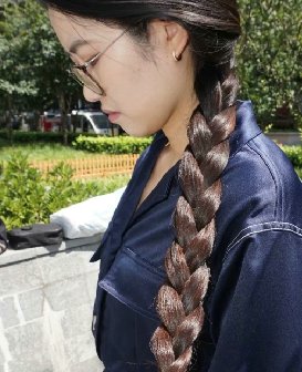 剪下IT女孩62公分栗色长发-Sephiroth剪发650#