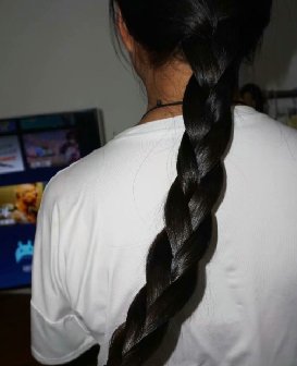 一刀剪下少妇62公分齐尾秀发-Sephiroth剪发647#