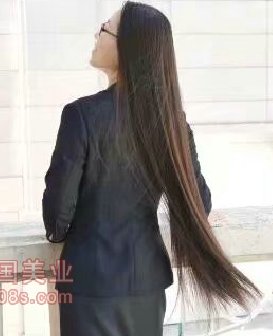 剪博物馆女馆员82公分顺直长发-狠狠爱李2069#