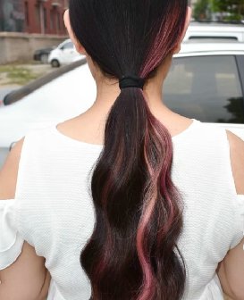 剪下一把很有特点的彩发-戈壁落日251#