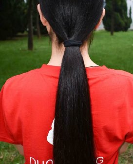 公园内齐根倒梳剪去女子头发-戈壁落日256#