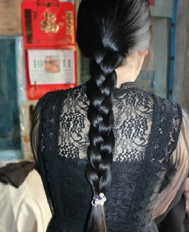 剪下美女51公分顺滑长发-海浪1666#