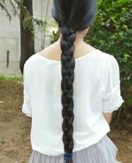 剪去眼镜妹子80公分丰厚极品长发-狠狠爱李2075#