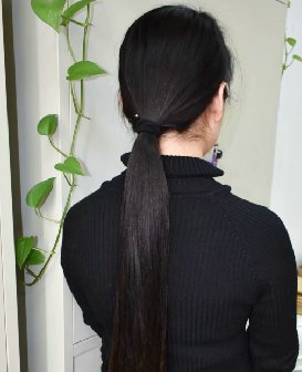 去法院办公室剪法官女助理柔顺长发-戈壁落日263#