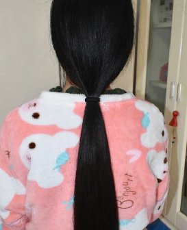 剪高挑女孩无烫染自然长发-戈壁落日269#