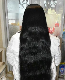 剪下月嫂过膝极重长发-戈壁落日264#