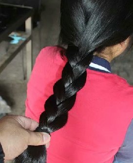 剪去小胖妹的粗粗黑发-上帝之手903#