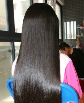 剪去小女孩光泽顺滑秀发-发之美430#