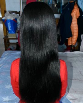 剪10岁小姑娘的丰厚长发-戈壁落日277#