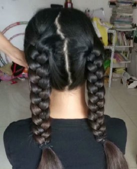 剪下女孩60厘米小辫-海浪1674#