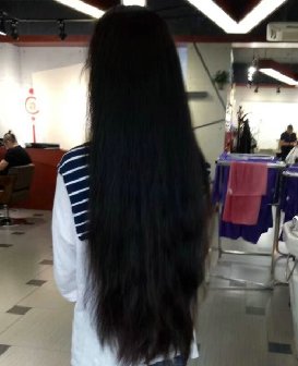 剪去高中女生70公分秀发-海浪1681#