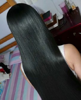 清秀的长发女生-戈壁落日12号发模