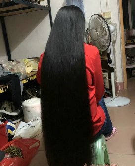 23岁女孩剪去一米多长超长秀发-发之美436#