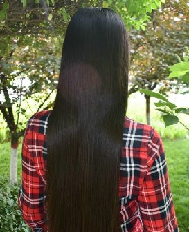 剪去大妹子的细丝长发-戈壁落日294#