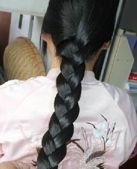 上门剪去大姐的浓密长发-上帝之手935#