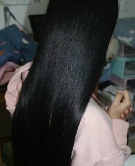 贴着头皮剪下姑娘的黑亮长发-上帝之手940#