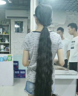 剪高挑小妹妹97公分原汁原味处女发-狠狠爱李2129#