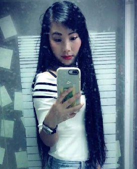 剪去浓妆妹子的过腰长发-上帝之手980#