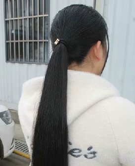 剪去胖妹的及臀长发-上帝之手985#