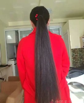在发廊剪去胖姐74公分原味秀发-狠狠爱李2163#