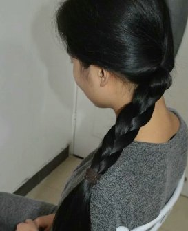 剪去妹子58公分乌黑双辫-狠狠爱李2177#