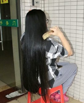 剪去语文老师80公分秀发-发之美464#