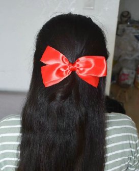 剪去长发大姐的乌黑头发-戈壁落日310#