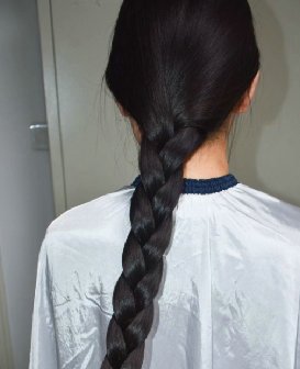 一刀剪去长发大妹子的及臀秀发-戈壁落日307#