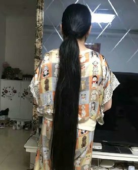 剪去姑娘88公分6.2两巨粗长发-狠狠爱李2920#
