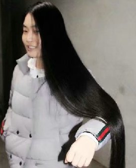 剪去美女1.1米超长发-狠狠爱李2939#
