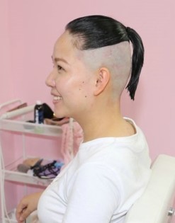 姑娘这个BOB剃得真有特色-芳飞1262#