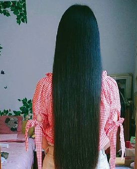 剪去阳光小妹的及臀长发-戈壁落日327#