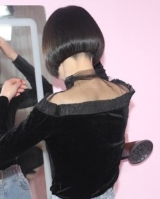 披发姑娘剪后空BOB发型-芳飞1297#