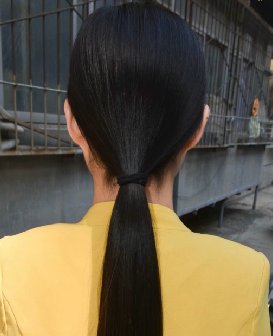 剪去黄衣姑娘的过腰长发-戈壁落日343#