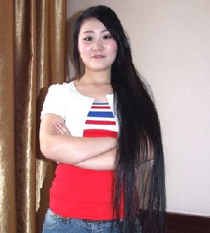 黑龙江哈尔滨长发女李明星1.44米长发回顾