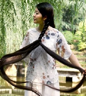 重庆长发女罗惠1.6米长发回顾