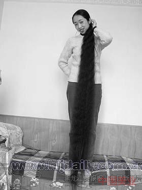 黑龙江哈尔滨长发女李丽莉1.93米长发回顾