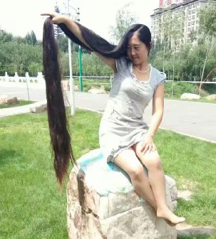吉林四平长发女王玲2.5米长发图片233张