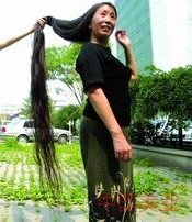 北京长发女左晓丽1.9米长发回顾