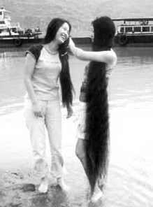 重庆云阳长发女向桂蓉1.7米长发回顾